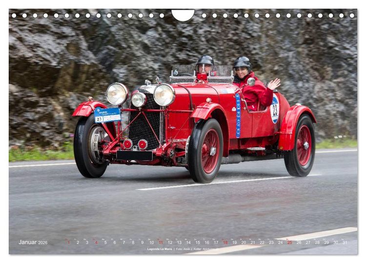 Produktbild: Classic Cars auf Passstrassen 2026 (Wandkalender 2026 DIN A4 quer), CALVENDO Monatskalender