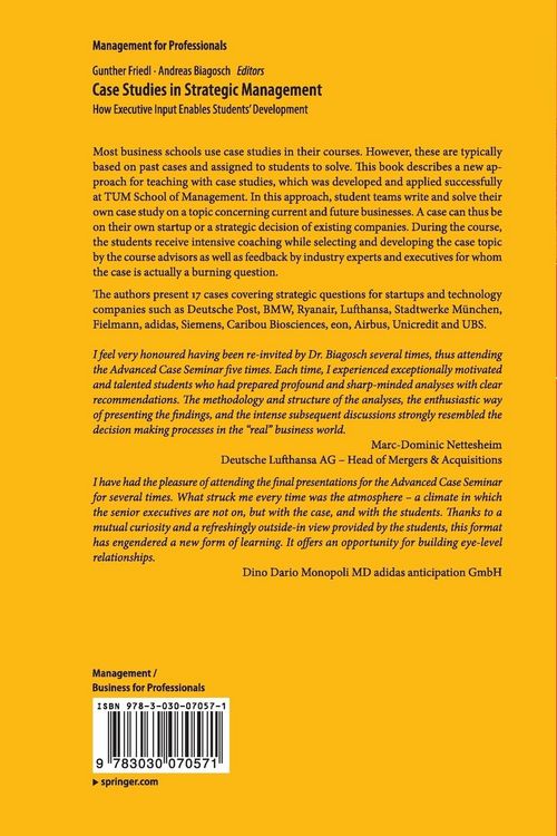 Produktbild: Case Studies in Strategic Management