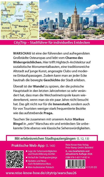 Produktbild: Reise Know-How CityTrip Warschau