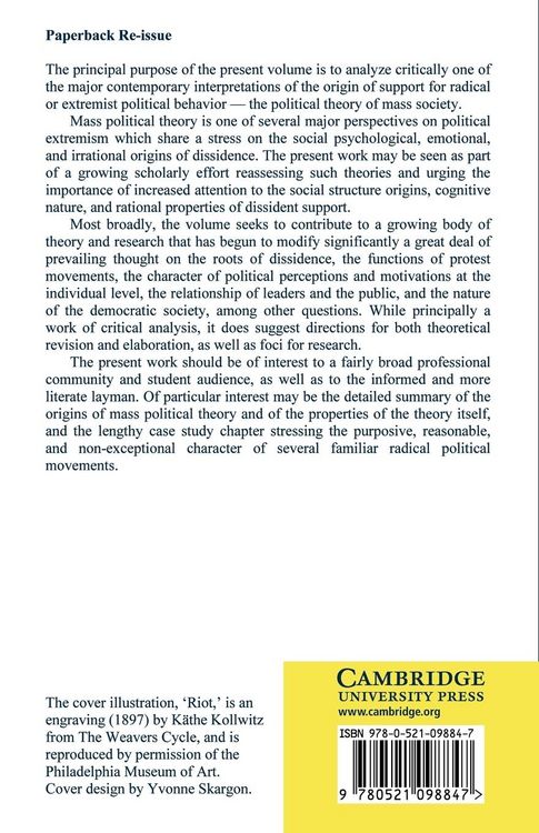Produktbild: Mass Society and Political Conflict