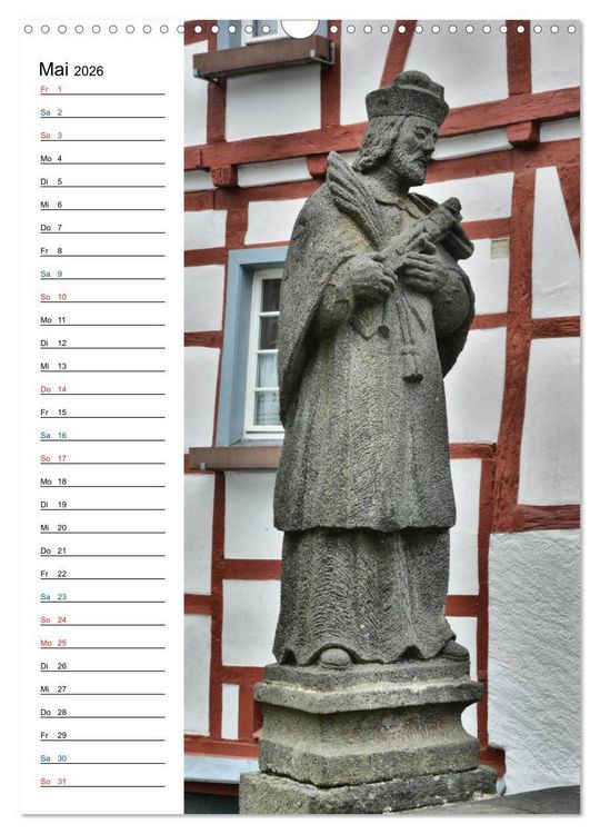 Produktbild: Nepomuk - Der Br&uuml;ckenheilige (Wandkalender 2026 DIN A3 hoch), CALVENDO Monatskalender
