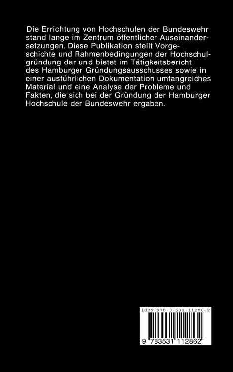 Produktbild: Hochschule der Bundeswehr zwischen Ausbildungs- und Hochschulreform