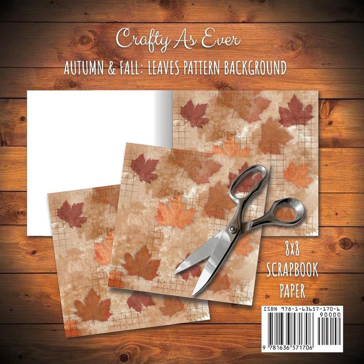 Produktbild: Autumn Fall Scrapbook Paper Pad 8x8 Decorative Scrapbooking Kit for Cardmaking Gifts, DIY Crafts, Printmaking, Papercrafts, Leaves Pattern Designer Pa