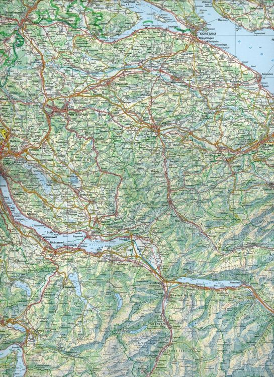 Produktbild: Generalkarte der Schweiz 1:300 000