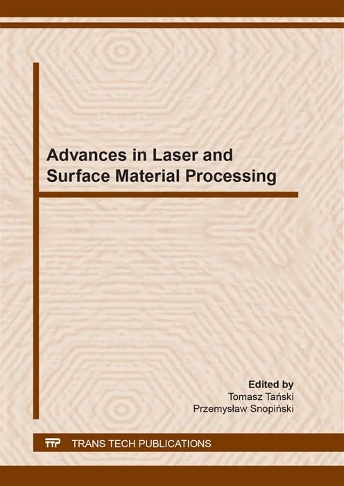 Produktbild: Advances in Laser and Surface Material Processing