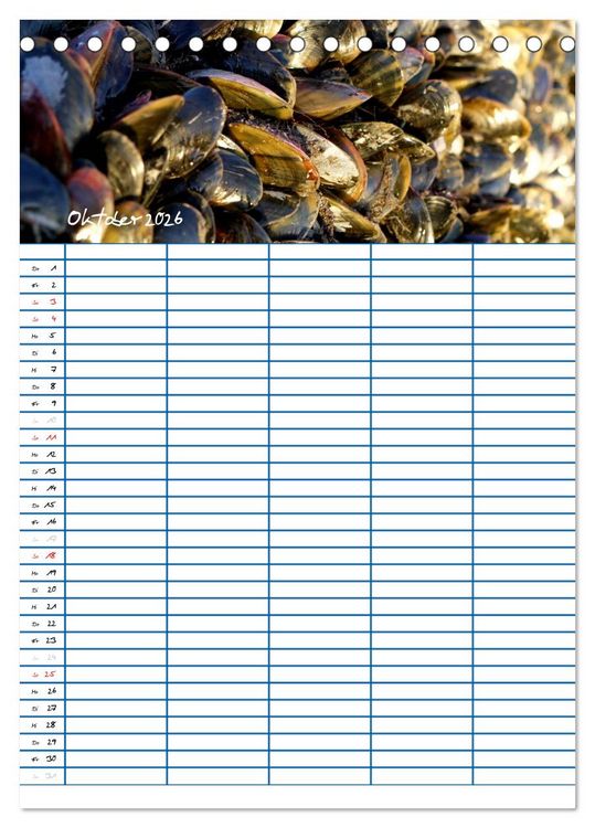 Produktbild: Meer Zeit f&uuml;r uns! (Tischkalender 2026 DIN A5 hoch), CALVENDO Monatskalender