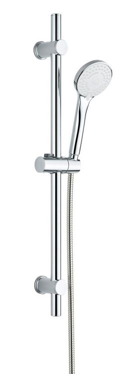 Produktbild: Brauseset Mod. Uno, chrom, Edelstahl, 70 cm L&auml;nge, f&uuml;r Durchlauferhitzer geeignet