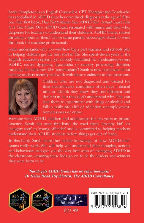 Produktbild: Teachers! How Not to Kill the Spirit in Your ADHD Kids