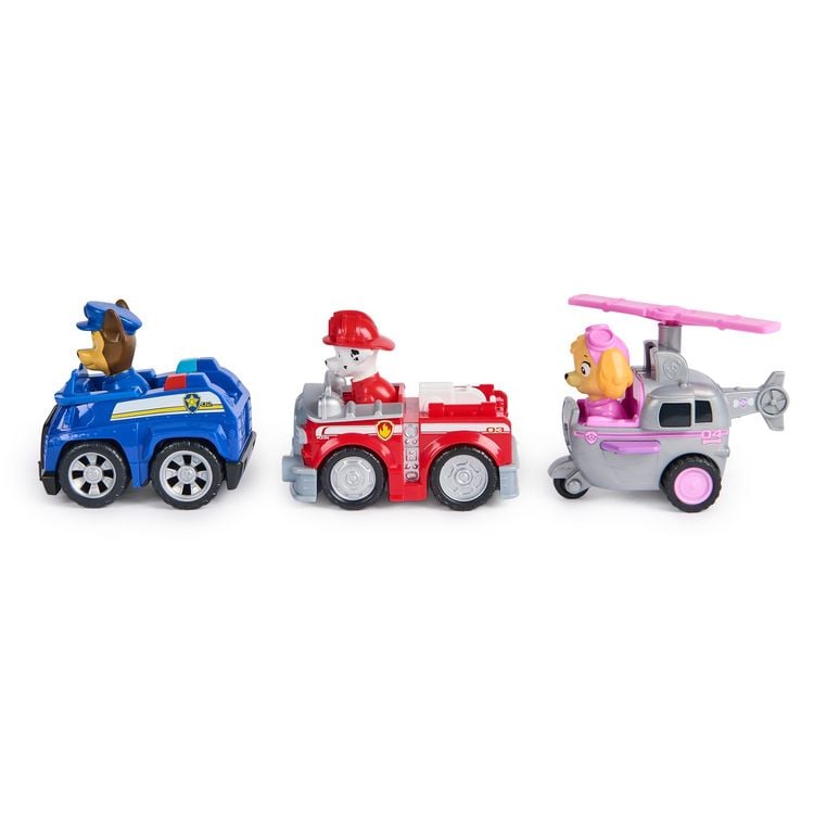 Produktbild: Paw Patrol, Deluxe Rettungsflitzer (Deluxe Rescue Racers) mit R&uuml;ckziehmotor - sortiert -Zufallsauswahl des Charakters