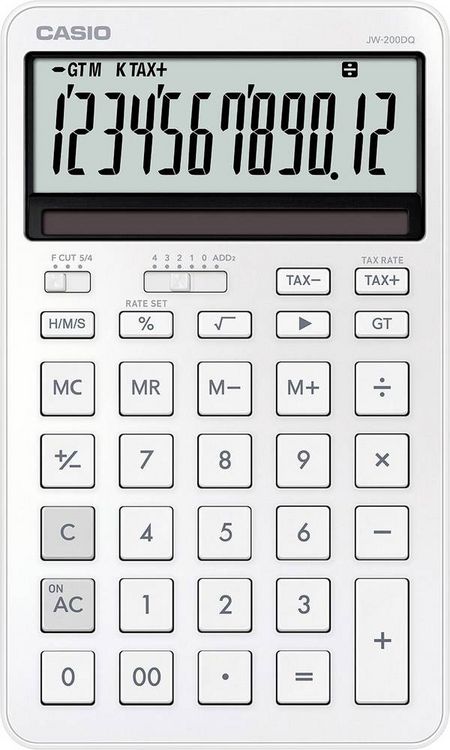 Produktbild: Casio Tischrechner Wei&szlig; (B x H x T) 109 x 20.4 x 182mm