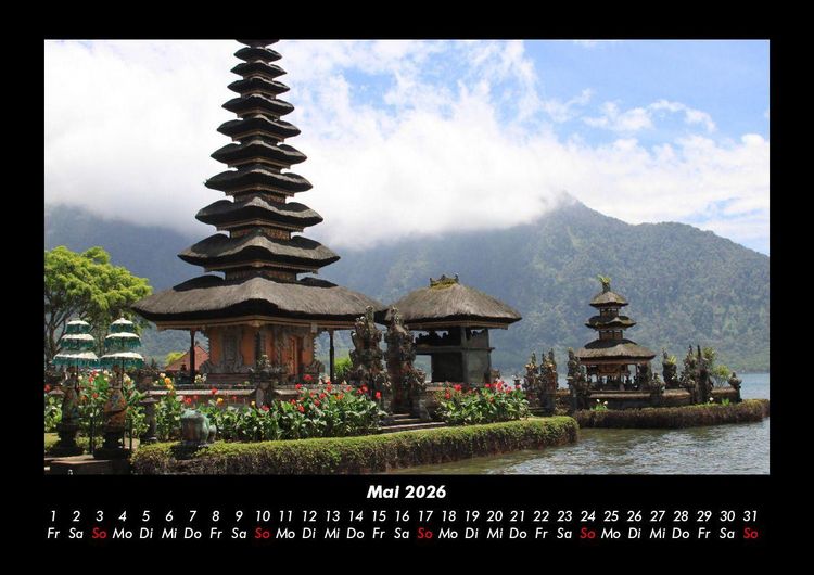 Produktbild: Tempel 2026 Fotokalender DIN A3