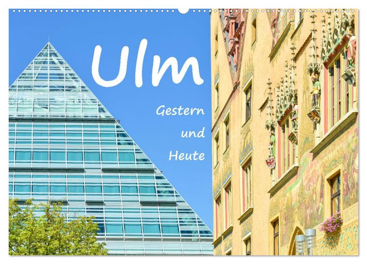 Produktbild: Ulm Gestern und Heute (Wandkalender 2026 DIN A2 quer), CALVENDO Monatskalender