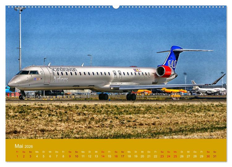 Produktbild: Art of Aviation - Kunstvolle Flugzeuge (hochwertiger Premium Wandkalender 2026 DIN A2 quer), Kunstdruck in Hochglanz