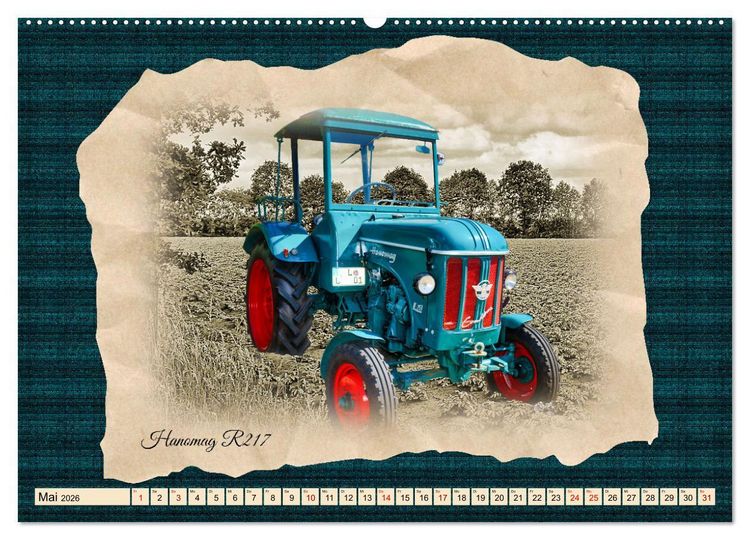 Produktbild: Hanomag Schlepper (Wandkalender 2026 DIN A2 quer), CALVENDO Monatskalender