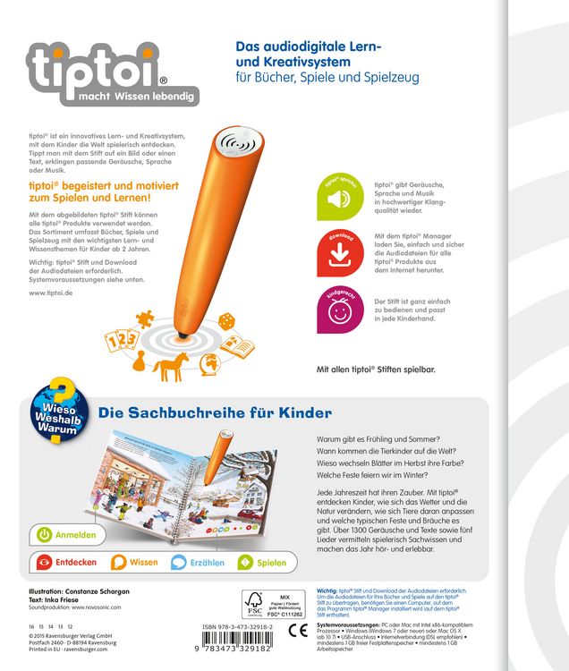 Produktbild: Tiptoi&reg; Wieso? Weshalb? Warum? - Unsere Jahreszeiten