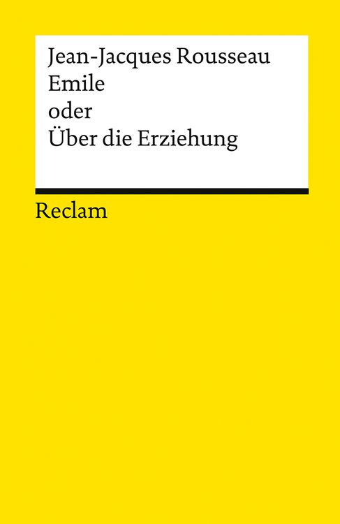 Produktbild: Emile oder &Uuml;ber die Erziehung