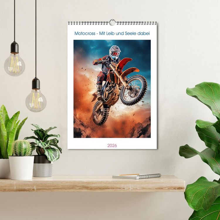 Produktbild: Motocross - Mit Leib und Seele dabei (Wandkalender 2026 DIN A3 hoch), CALVENDO Monatskalender