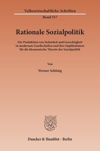 Produktbild: Rationale Sozialpolitik.