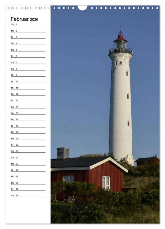 Produktbild: Leuchtt&uuml;rme in D&auml;nemark (Wandkalender 2026 DIN A3 hoch), CALVENDO Monatskalender