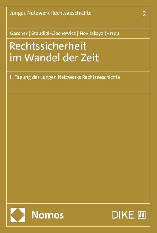 Produktbild: Rechtssicherheit im Wandel der Zeit