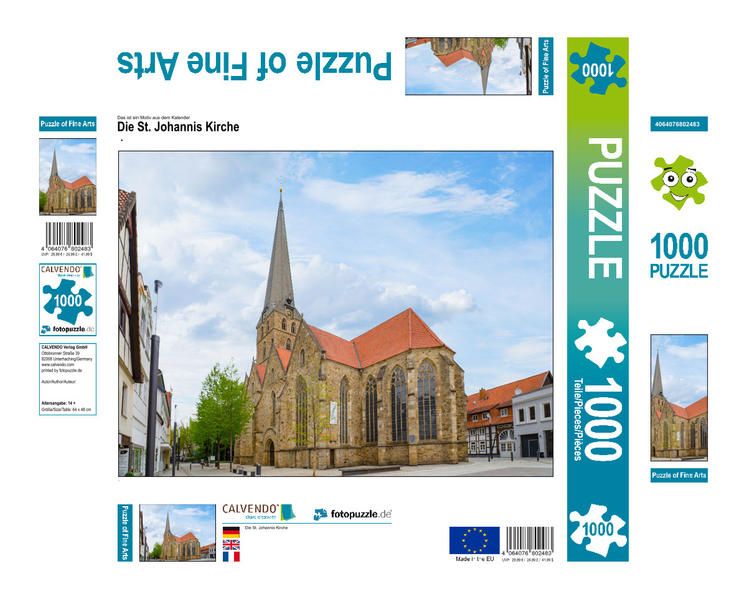 Produktbild: CALVENDO Puzzle Die St. Johannis Kirche | 1000 Teile Lege-Gr&ouml;&szlig;e 64x48cm Foto-Puzzle f&uuml;r gl&uuml;ckliche Stunden