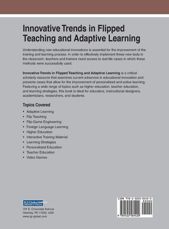 Produktbild: Innovative Trends in Flipped Teaching and Adaptive Learning