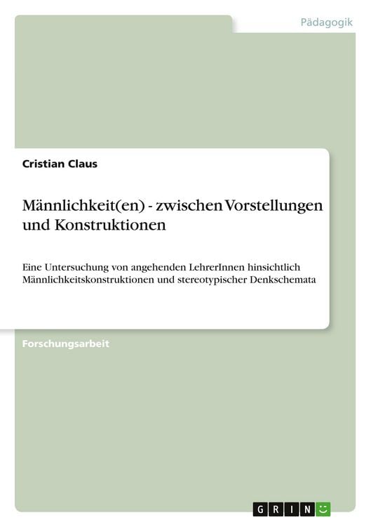 Produktbild: M&auml;nnlichkeit(en) - zwischen Vorstellungen und Konstruktionen