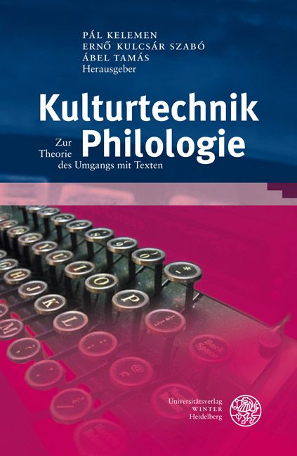 Produktbild: Kulturtechnik Philologie