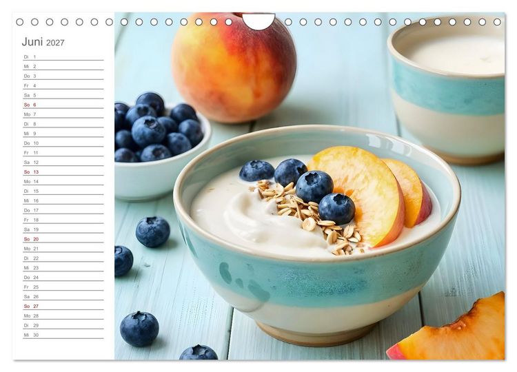 Produktbild: MorgenM&uuml;sli - Ein Jahr voller Farbe und Genuss (Wandkalender 2027 DIN A4 quer), CALVENDO Monatskalender
