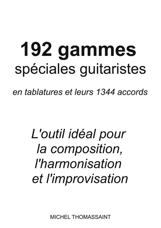 Produktbild: 192 gammes sp&eacute;ciales guitaristes