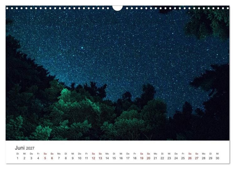 Produktbild: Nachthimmel - Unfassbare Fotografien der Sterne. (Wandkalender 2027 DIN A3 quer), CALVENDO Monatskalender