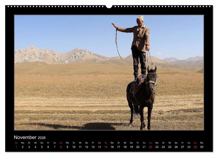 Produktbild: Unbekanntes Kirgistan (hochwertiger Premium Wandkalender 2026 DIN A2 quer), Kunstdruck in Hochglanz