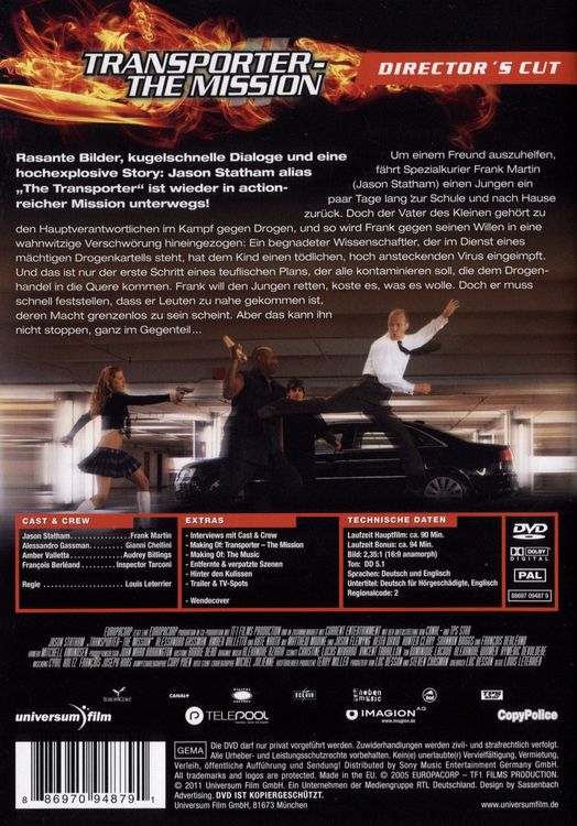 Produktbild: Transporter - The Mission [DC]