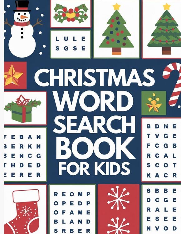 Produktbild: Christmas Word Search for Kids - 500 Fun Christmas Puzzles