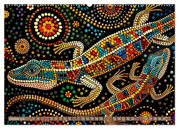 Produktbild: Aborigines - Farben des Outback (hochwertiger Premium Wandkalender 2026 DIN A2 quer), Kunstdruck in Hochglanz