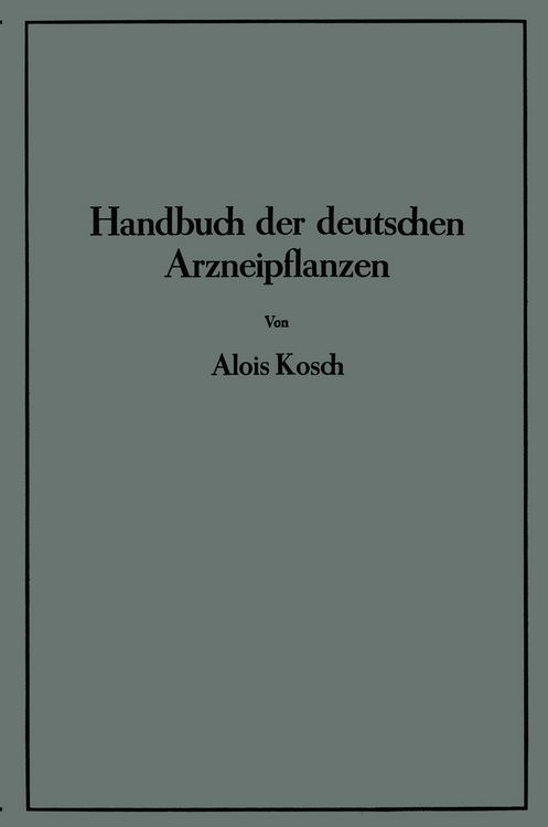 Produktbild: Handbuch der Deutschen Arzneipflanzen