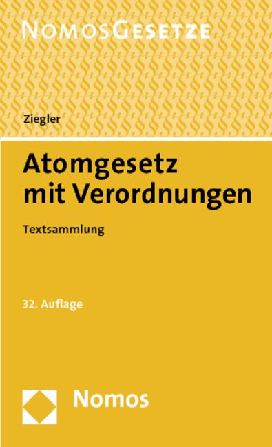 Produktbild: Atomgesetz mit Verordnungen