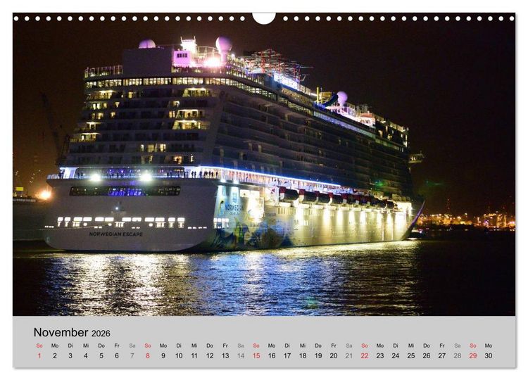 Produktbild: Kreuzfahrt Impressionen (Wandkalender 2026 DIN A3 quer), CALVENDO Monatskalender