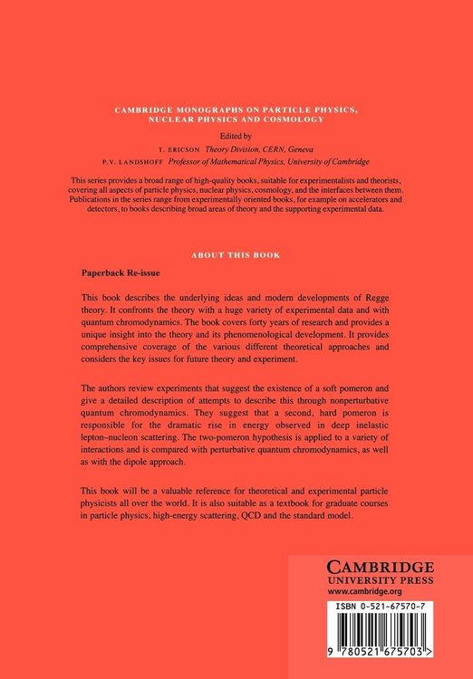 Produktbild: Pomeron Physics and QCD