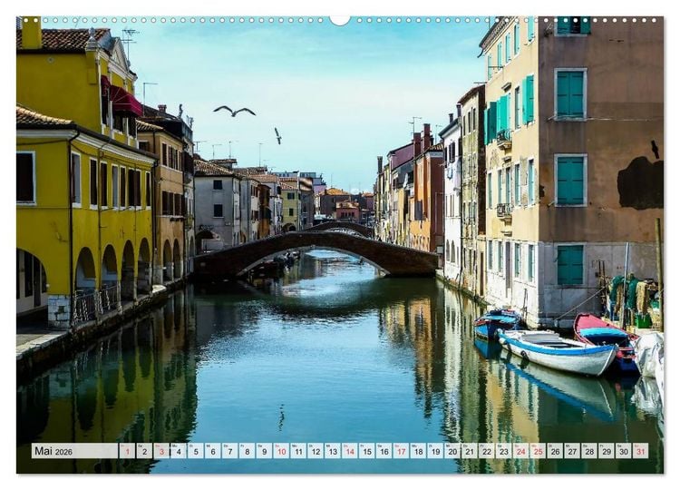 Produktbild: Chioggia - Venedigs kleine Schwester (Wandkalender 2026 DIN A2 quer), CALVENDO Monatskalender