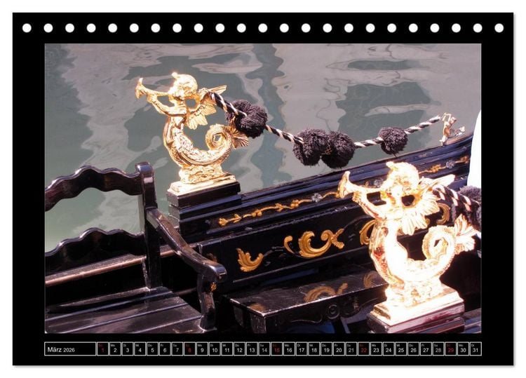 Produktbild: Romantisches Fernweh - Venedig (Tischkalender 2026 DIN A5 quer), CALVENDO Monatskalender