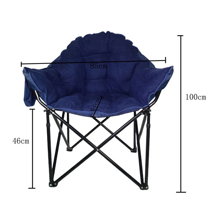 Produktbild: HTI-Living Klappbarer Komfortsessel mit weichem Velvet Bezug