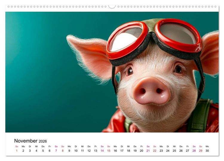 Produktbild: Kreativ Kalender - Tiere & eigene Ideen (hochwertiger Premium Wandkalender 2026 DIN A2 quer), Kunstdruck in Hochglanz