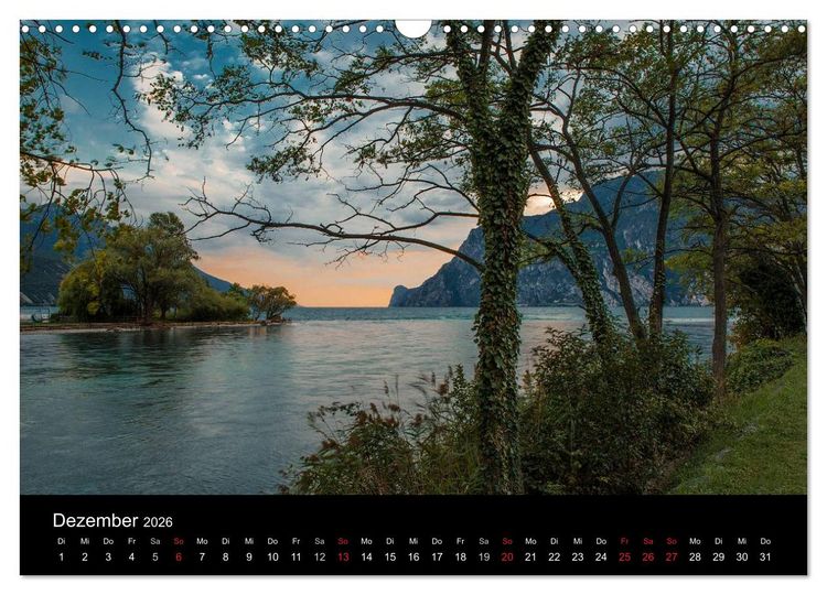 Produktbild: Die sch&ouml;nste Seite am Gardasee (Wandkalender 2026 DIN A3 quer), CALVENDO Monatskalender