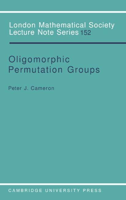 Produktbild: Oligomorphic Permutation Groups