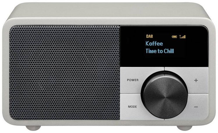 Produktbild: Sangean Genuine Mini DDR-7 Tischradio DAB+, UKW AUX, Bluetooth&reg; Silber