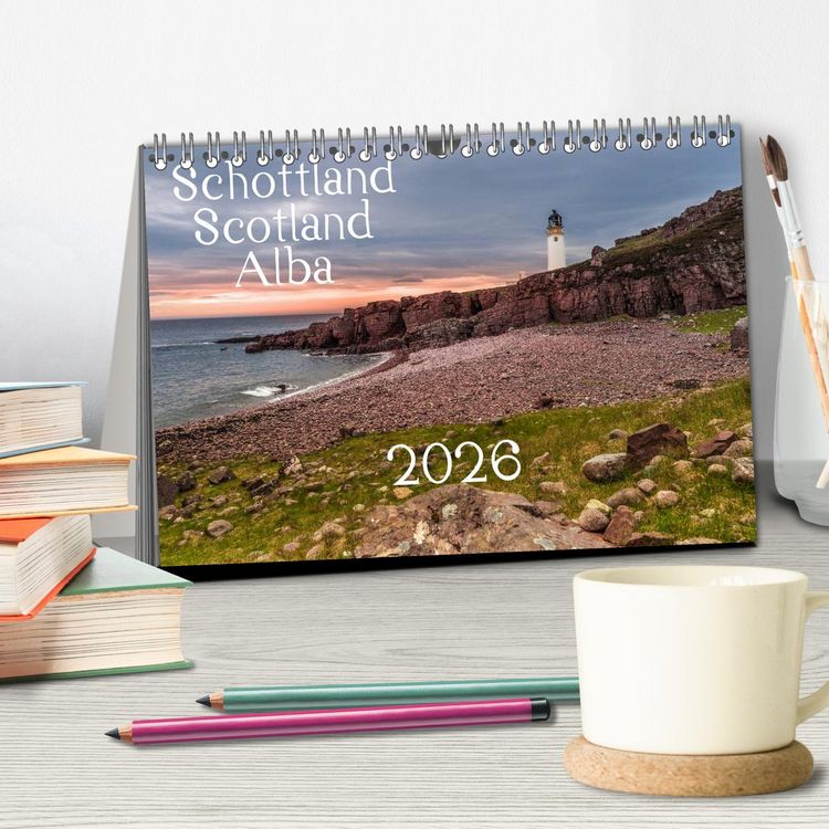 Produktbild: Schottland - Scotland - Alba (Tischkalender 2026 DIN A5 quer), CALVENDO Monatskalender