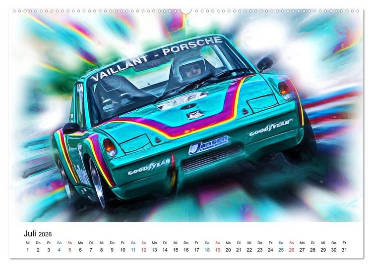 Produktbild: Tourenwagen von gestern (Wandkalender 2026 DIN A2 quer), CALVENDO Monatskalender