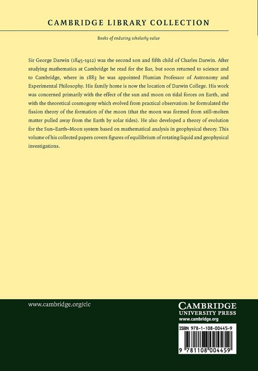 Produktbild: The Scientific Papers of Sir George Darwin