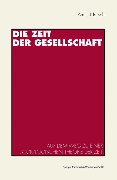 Produktbild: Die Zeit der Gesellschaft